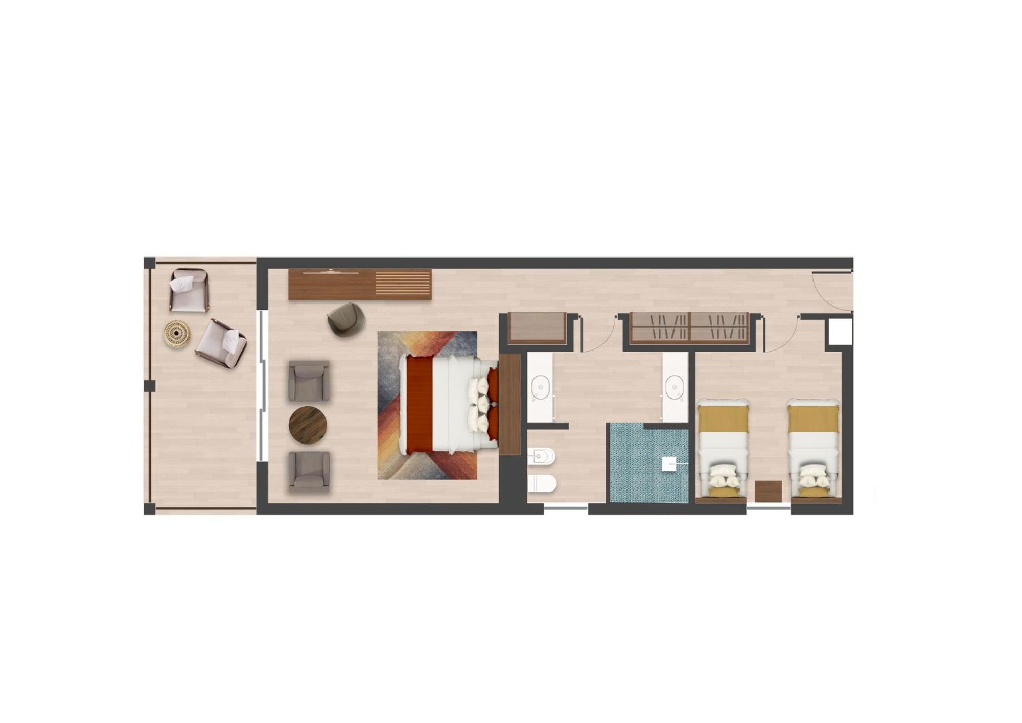 The Mora Zanzibar Hotel Matemwe  Ngoại thất bức ảnh A floorplan of a typical suite